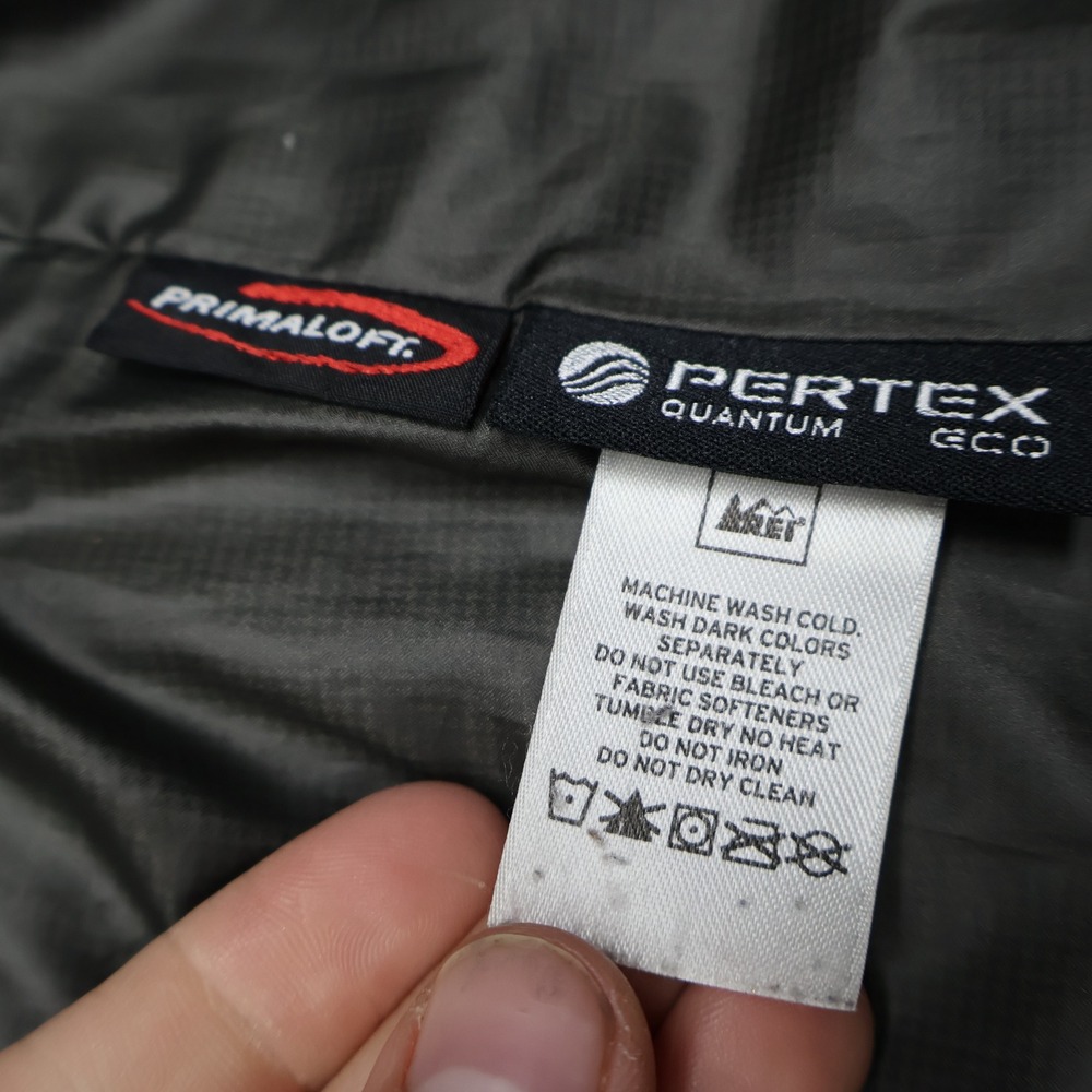 REI Jacket Womens Medium Black Insulated Full Zip Light Pack Quilted Puffer Snow - Picture 7 of 13